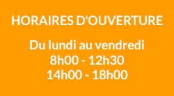 Horaires d'ouverture 